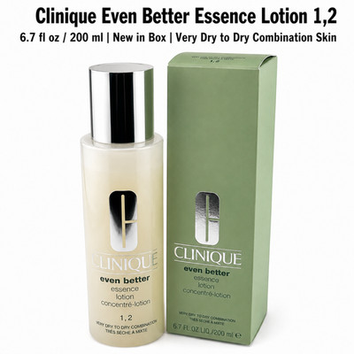 Clinique Even Better Essence lotion 6.7oz Very Dry to Combination 1,2 Boxed New