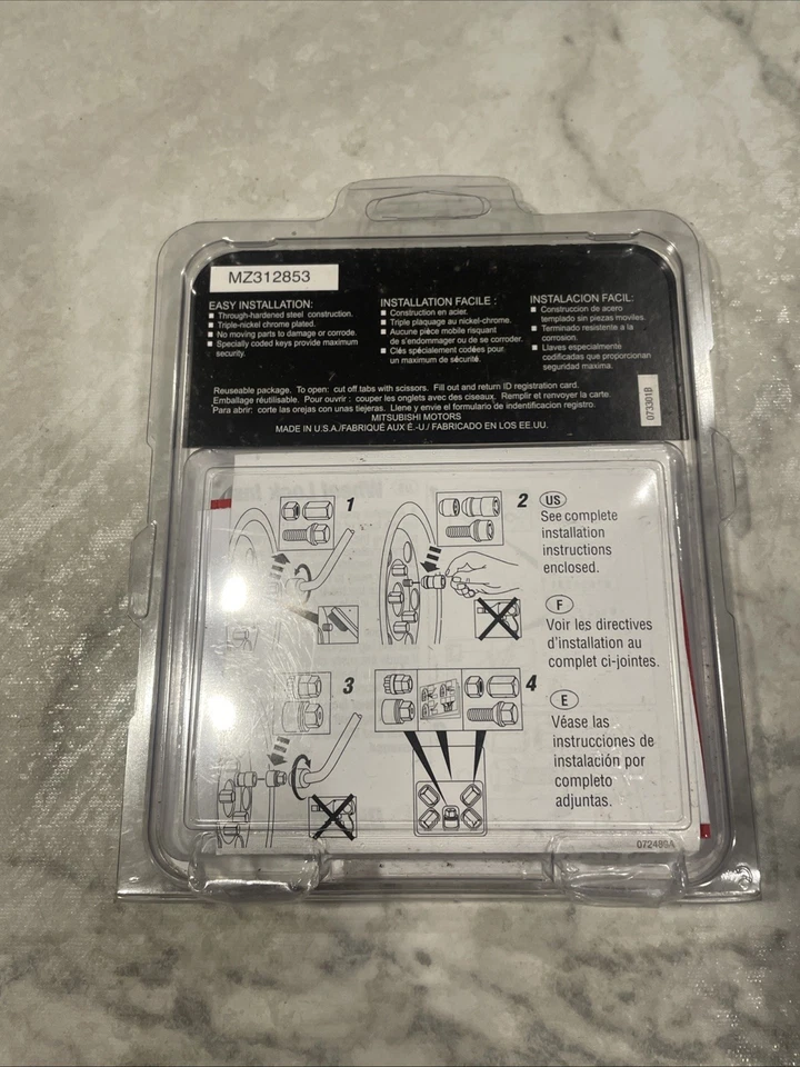 OEM 2019-2020 Mitsubishi Eclipse Cross Outlander Sport New Wheel Lock MZ312853 - Imagem 2 de 3