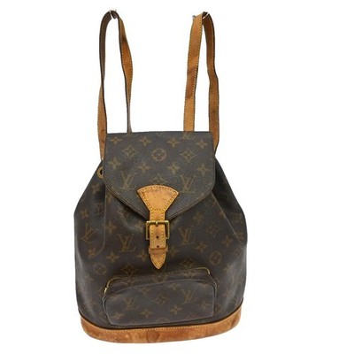 Best05 LOUIS VUITTON MONTSOURIS MM BACKPACK BAG MONOGRAM M51136 SP1010 YQ08943