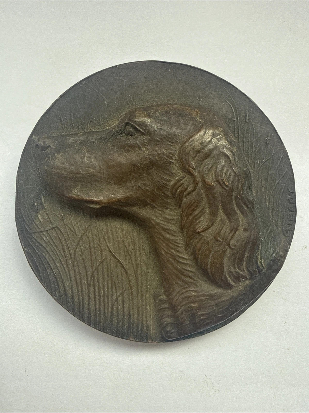 Médaille Chien De Chasse En Bronze 1972