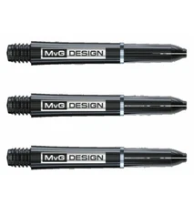BLACK SHORT MICHAEL VAN GERWEN WINMAU DESIGN NYLON DART SHAFTS