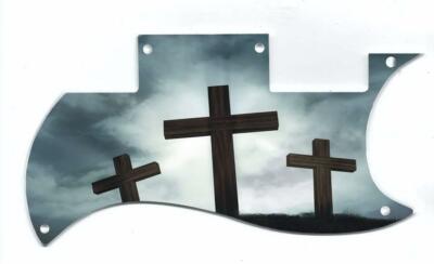 Pickguard Scratchplate Graphical to fit Epiphone SG Special VE Three Crosses