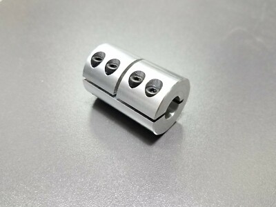 3/8'' X 3/8'' Rigid Clamp Shaft Coupling Double Length CNC Mill Stepper 9.53MM