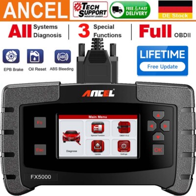 2023 ANCEL FX5000 KFZ OBD2 Diagnosegeräte All Systems Scanner ABS/EPB/OIL Reset 