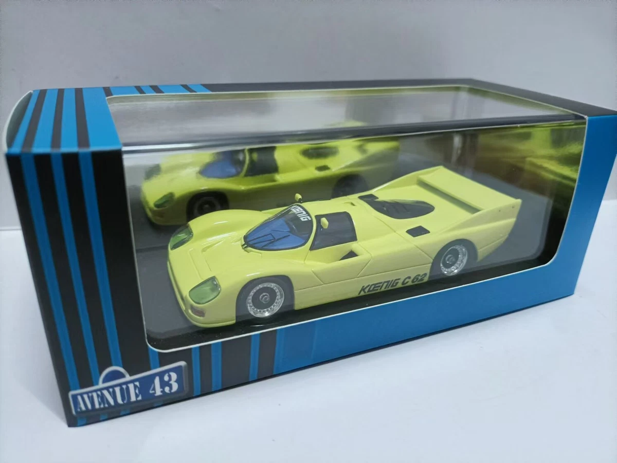 1/43 AutoCult 1991 Koenig C62 (Yellow) Car Model