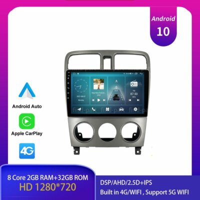 9'' Android 12.0 Car Stereo Radio for Subaru Forester SG 2002 - 2008 GPS NAV DSP