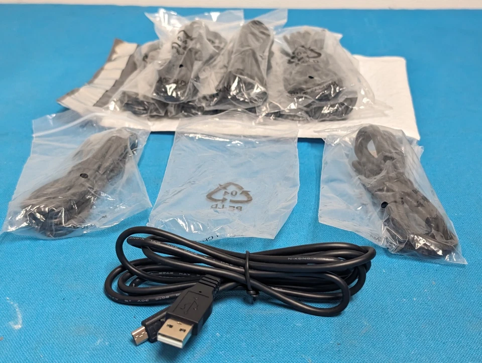 *Lote de 10* Cable de carga Micro USB 2.0 5 pies para cargador de teléfono Android Foto 3 de 4