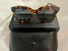 Diff Eyewear Carson Polarized Acetate Sunglasses Amber Tortoise 55-20-145