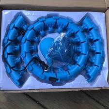 Weighted Hula Hoop Fitness 24 Knots Adult Smart Hoola  Blue Color 