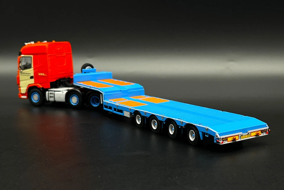 DAF XG 6x2 doble dirección semi cargador bajo 4 ejes "van der Meijden" modelos de camiones WSI Foto 3 de 4