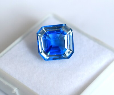 Beautiful Natural Sapphire (Pitambari) 6.95 Ct Radiant Shape Certified Gemstone.
