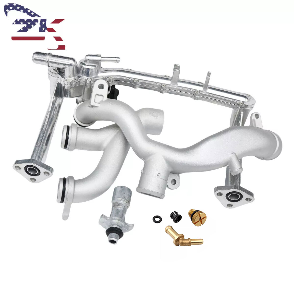 Upgraded 2024 Metal Coolant Water Pipe System Kit For Jaguar XE XF