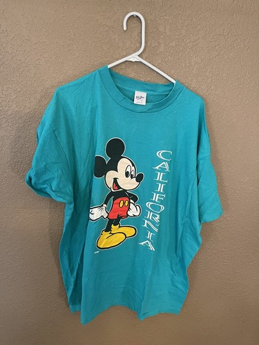 Vintage Disney XL Mickey Mouse Teal 