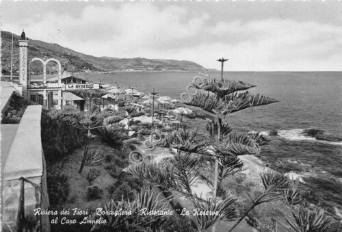Cartolina  Bordighera  Ristorante La Reserve Capo Amelio 1955 (Imperia) - Afbeelding 1 van 1