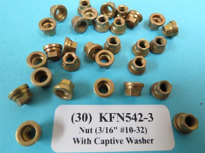 KFN542-3 Reduced Head 10-32 Hex Nut +Captive Washer Aircraft