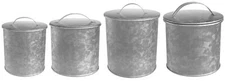 Amici Home Newport Galvanized Metal Canister