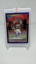 2020 Panini Optic Clyde Edwards-Helaire Blue Rated Rookie Auto Autograph 15/50