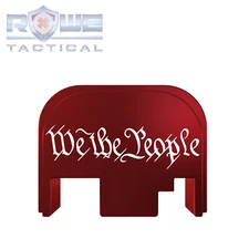 Rowe Tactical Rear Slide Cover Plate for Glock Gen 1-4 - Red - We the People