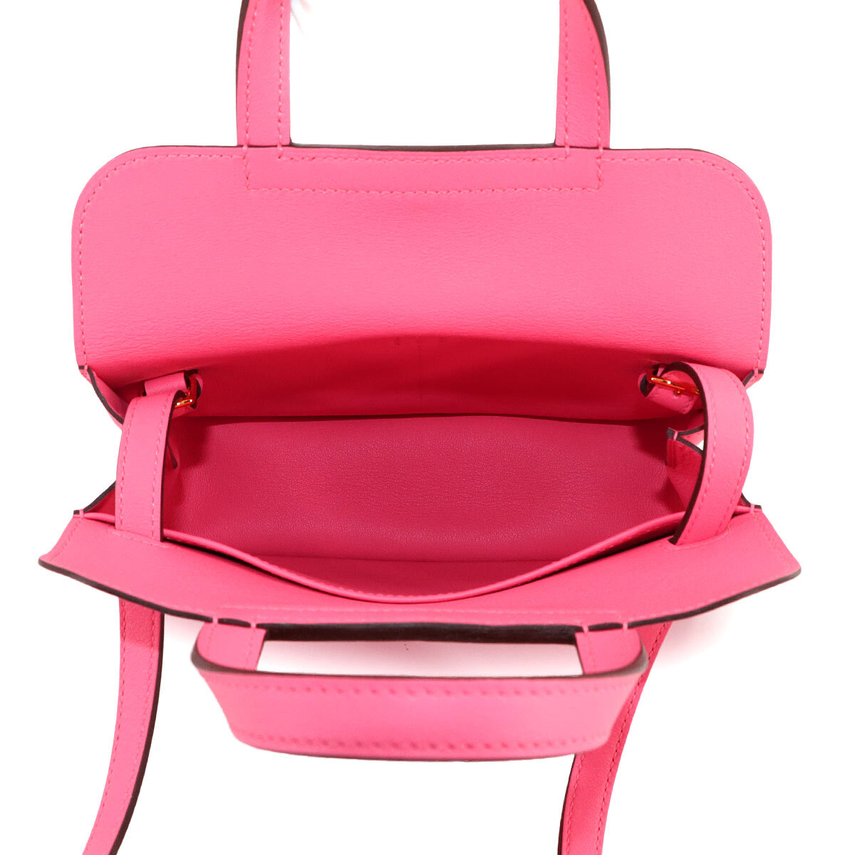 HERMES Halzan Mini 5way Hand Shoulder Bag Veau Swift Rose Azalee