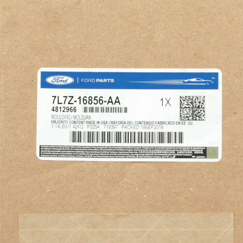 2007-2015 Lincoln Navigator Chrome Front Hood Bezel Molding OEM NEW Genuine - Imagem 3 de 3