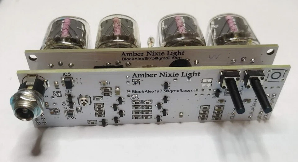 Assembled Nixie clock - in12 tube, red backlight - Image 4 of 4