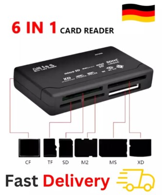 ALL-IN-ONE Card Reader Memory Cards USB Card Reader CF/SD/xD/MS/SDHC NEW