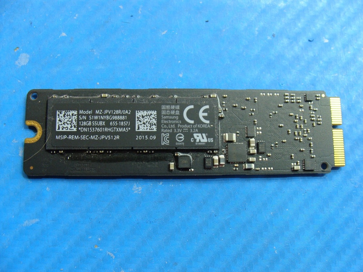 MacBook A1466 MJVE2LL/A Samsung 128Gb 12+16 pin SSD MZ