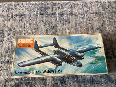 Frog 1/72 Northrop Black Widow P-61 Night Fighter. Complete