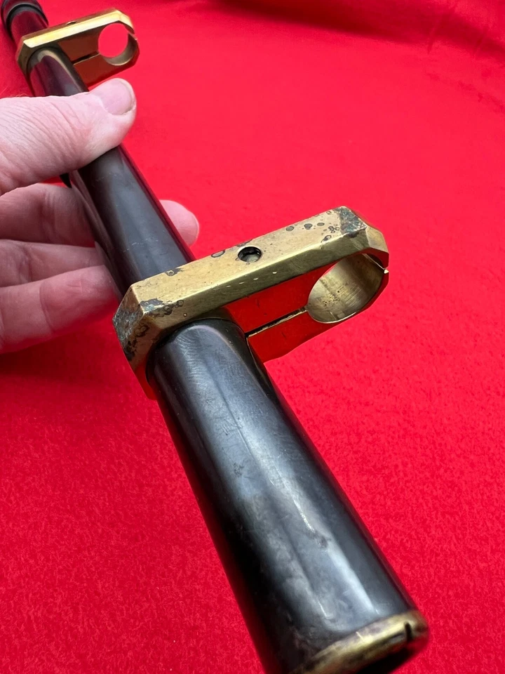 Mira para rifle WEAVER 6x B6 tubo de acero azulado pelo cruzado anillos de latón personalizados montajes Foto 2 de 4