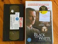 Black And White Robert Carlyle Charles Dance Kerry Fox TRUE BIG CASE VHS Video