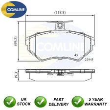 Brake Pads Set Front Comline Fits Audi A4 VW Passat 1.6 1.8 1.9 TDi 2.6
