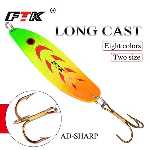 FTK FishKing 20-30g Metal Spoon Hard Fishing Artificial Lure For Trolling Vobler - Picture 5 of 19