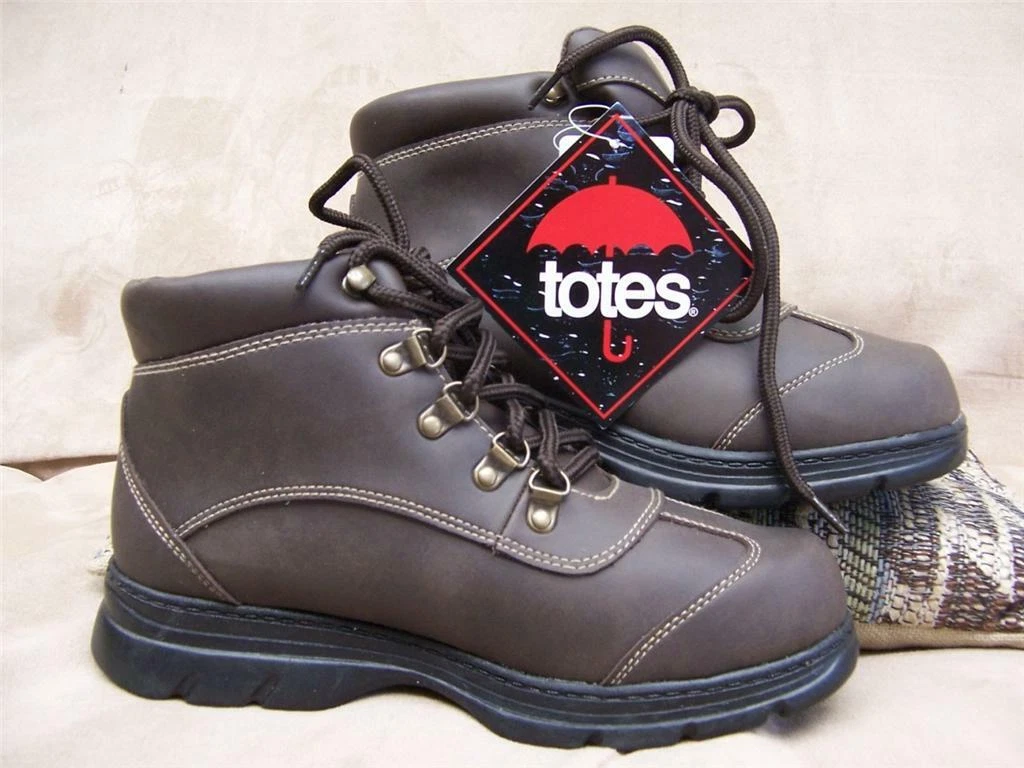 Hiking BOOTS Work SHOES Mens 6 Rugged Backpacking BROWN Trail Thermolite New $60