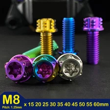 Titanium Screw M8x15/20/25/30/35/40/45/50/60mm Excellent Fastening Performance 