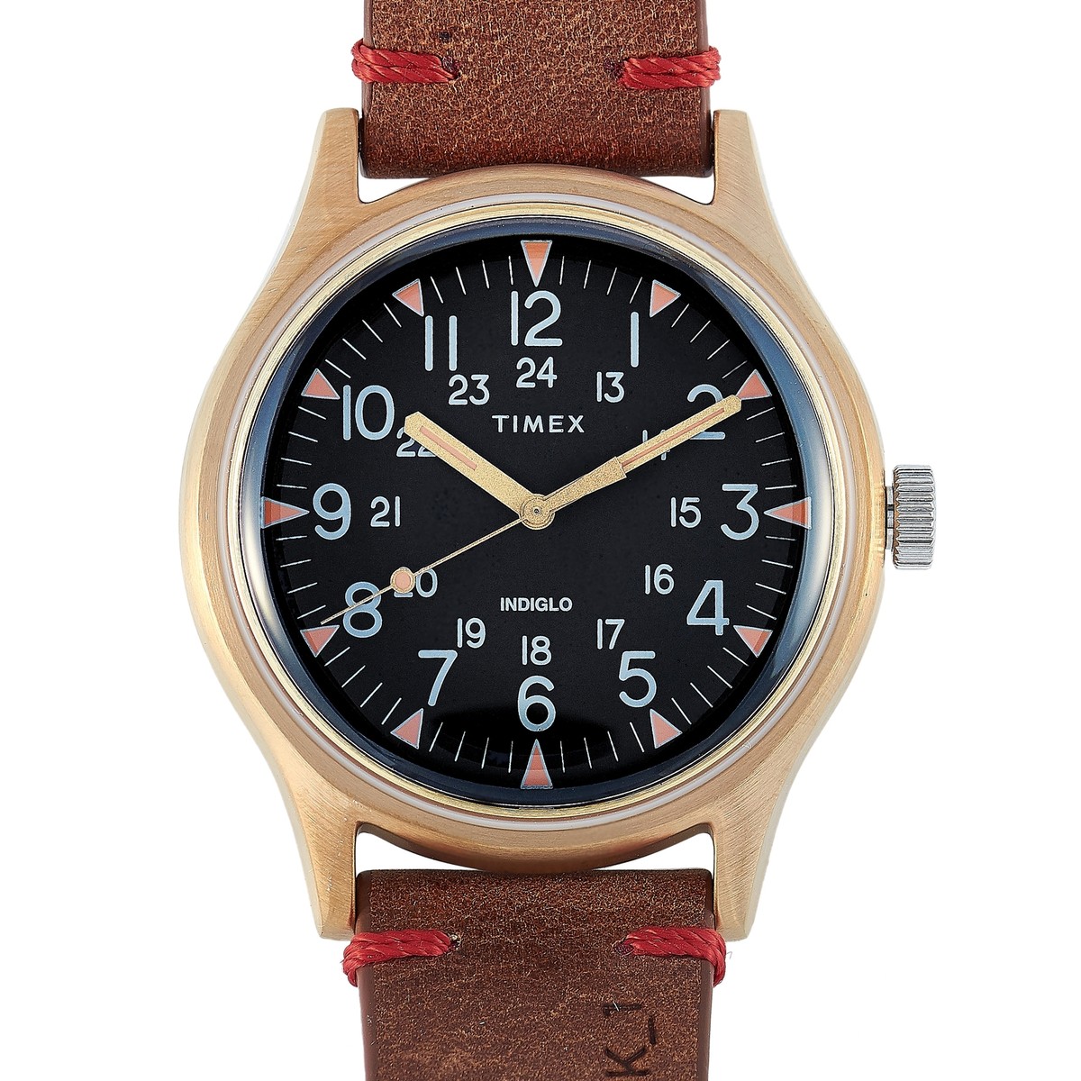 【税込?送料無料】 Hour 24 mm 40 MK1 Timex Leather Watch Military Strap タイメックス