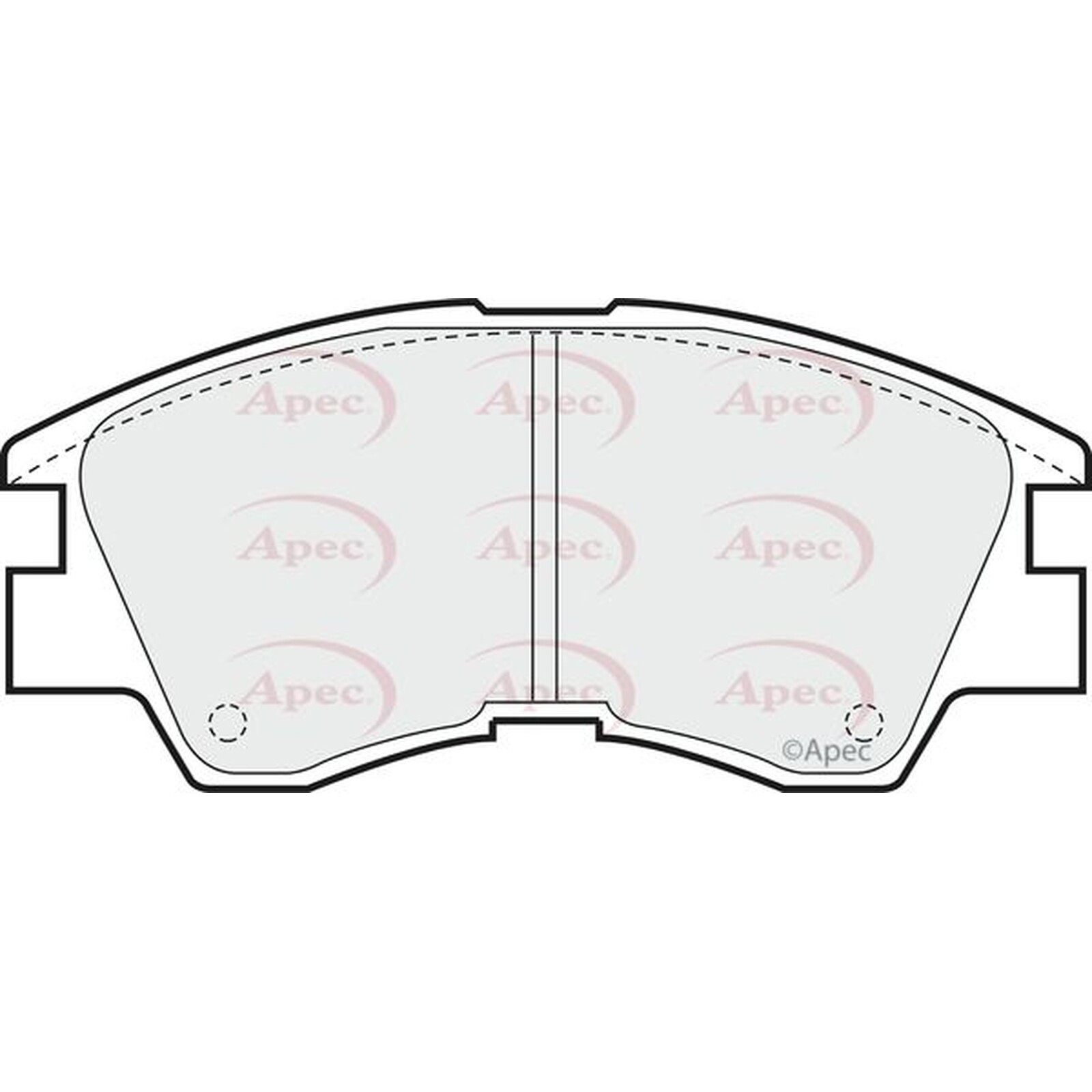 Apec Brake Pads PAD602 Fits Mitsubishi - Designed to Meet or Exceed OE Standards