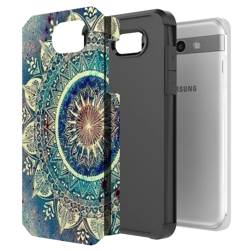 Funda gráfica híbrida para Samsung Galaxy J3 Emerge/J3 Prime/J3 2017/Sol 2/Misión Foto 2 de 4