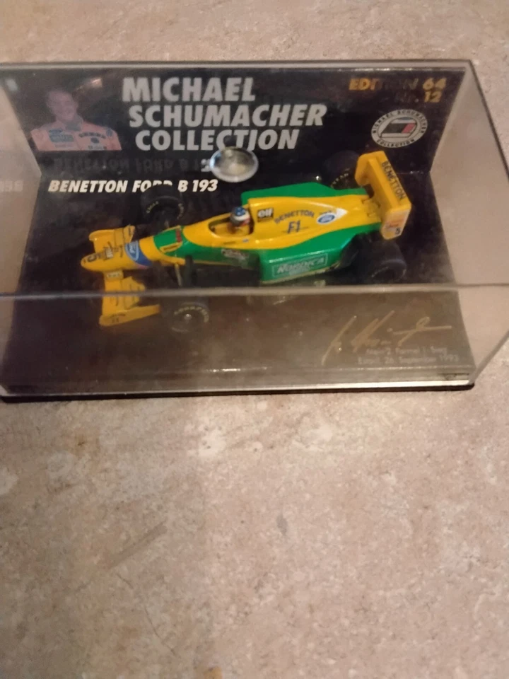 MINICHAMPS 1/64 641112 BENETTON FORD B193 M SCHUMACHER ESTORIL 1993 Foto 4 de 4