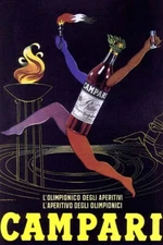 Vintage Bitter Campari Print Advertising Poster Poster Poster
