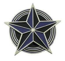 Classic Multicolor Star Belt Buckle Metal Plain Finished Punk Heavy Rock Unisex