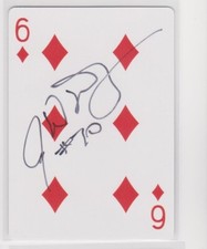 JERRY DOERGER WISCONSIN UNIVERSITY 1982 BEARS AUTOGRAPHED PLAYING CARD