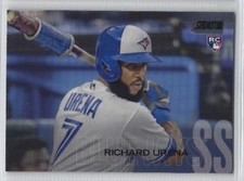 RICHARD URENA 2018 Topps Stadium Club BLACK FOIL Base Parallel RC #102 Blue Jays