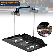27cm Adjustable Metal Universal Battery Tray Hold Down Clamp Set For Car Marine