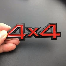 3D 4X4 Metal Car Tailgate Rear Trunk Fender Side Badge Emblem Decal Sticker 4WD