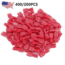400/200x Insulated Female Male Spade Crimp Terminal Wire Connectors 22-18AWG