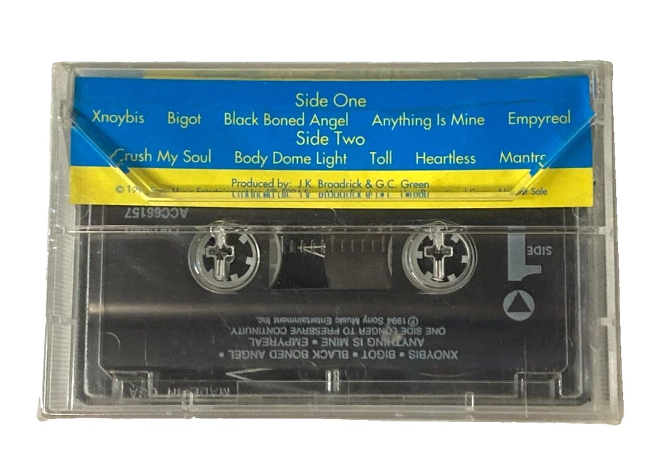 GODFLESH "Selfless" RARE SEALED PROMO Cassette Tape INDUSTRIAL METAL ©1994 - Image 2 of 4