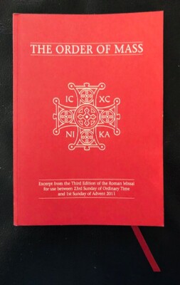 Der Messorden in englischer Sprache, Katholische Kirche, Messe