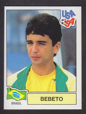 Panini Usa 94 World Cup 106 Bebeto Brasil Black Back Ebay
