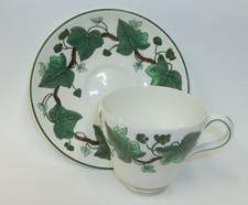 Wedgwood Napolean Ivy Demitasse Cup Saucer Set - Mint
