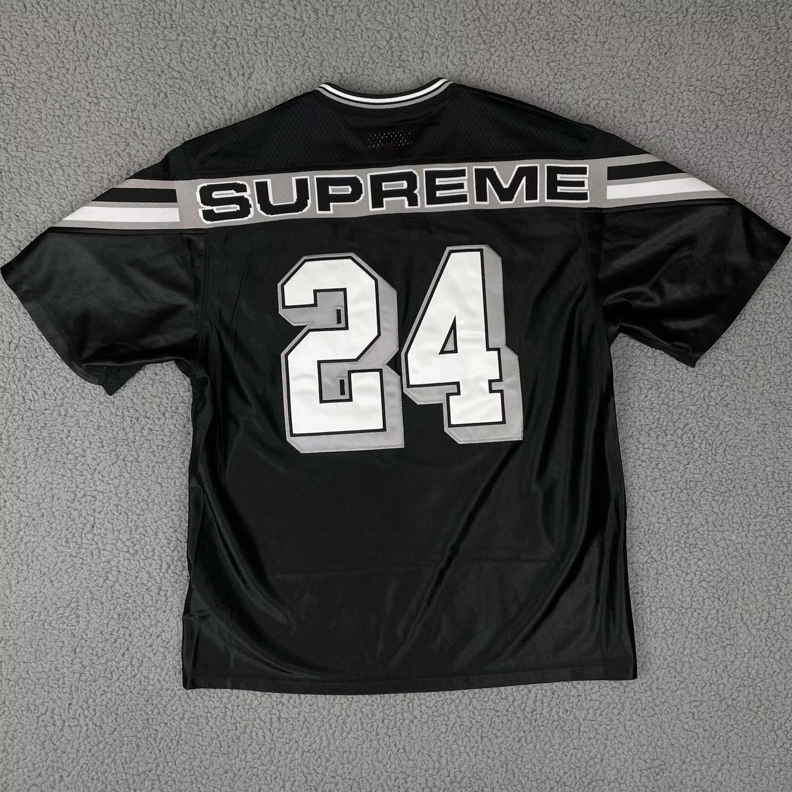Maillot de football côtelé jacquard suprême taille S
